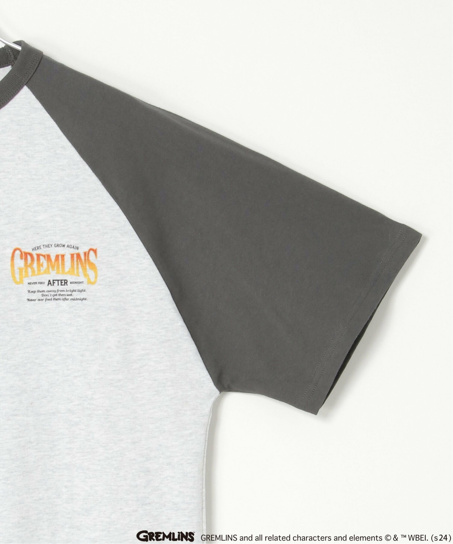 GREMLINS グレムリン ラグランプリントTシャツ